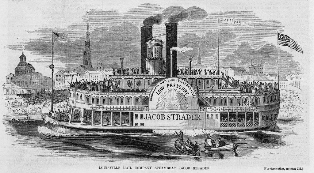 Detail of Steamboat Jacob Strader by Corbis