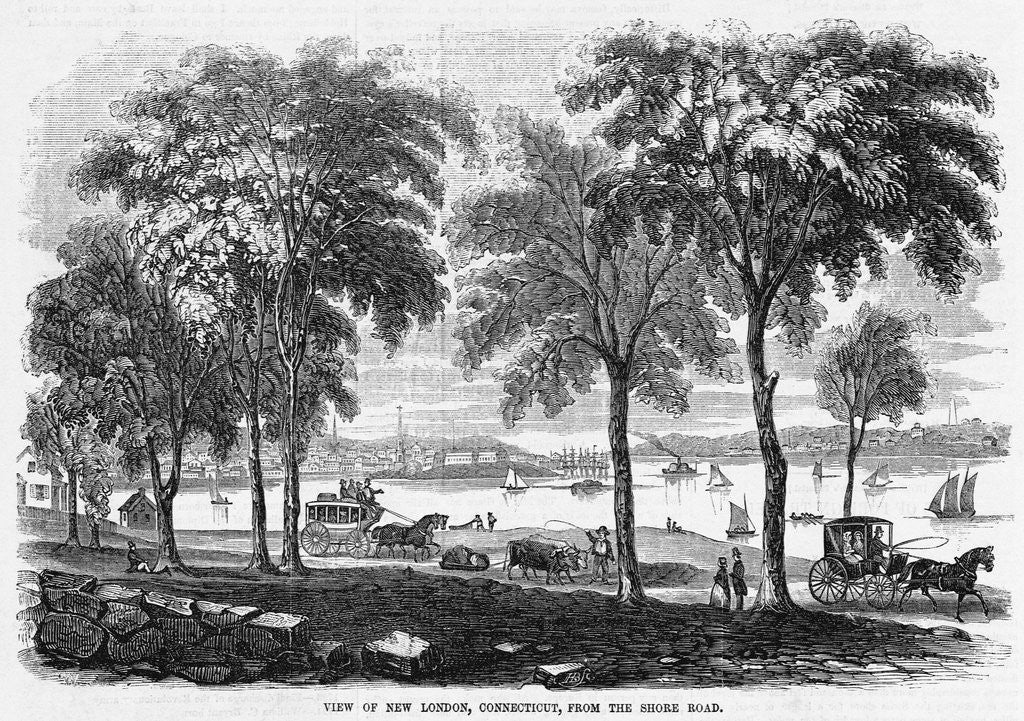 Detail of New London, Connecticut by Anonymous