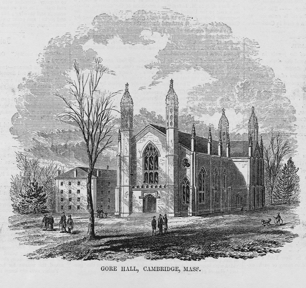 Detail of Gore Hall, Cambridge, Mass by Anonymous