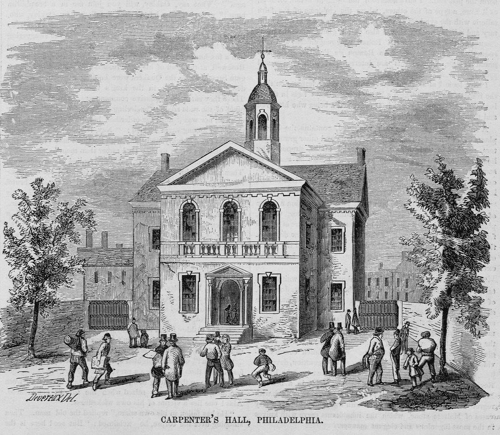 Detail of Carpenter's Hall, Philadelphia by Anonymous