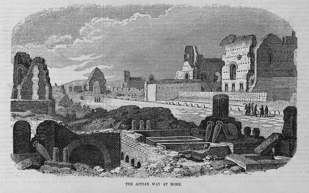 Detail of The Appian Way at Rome by Anonymous