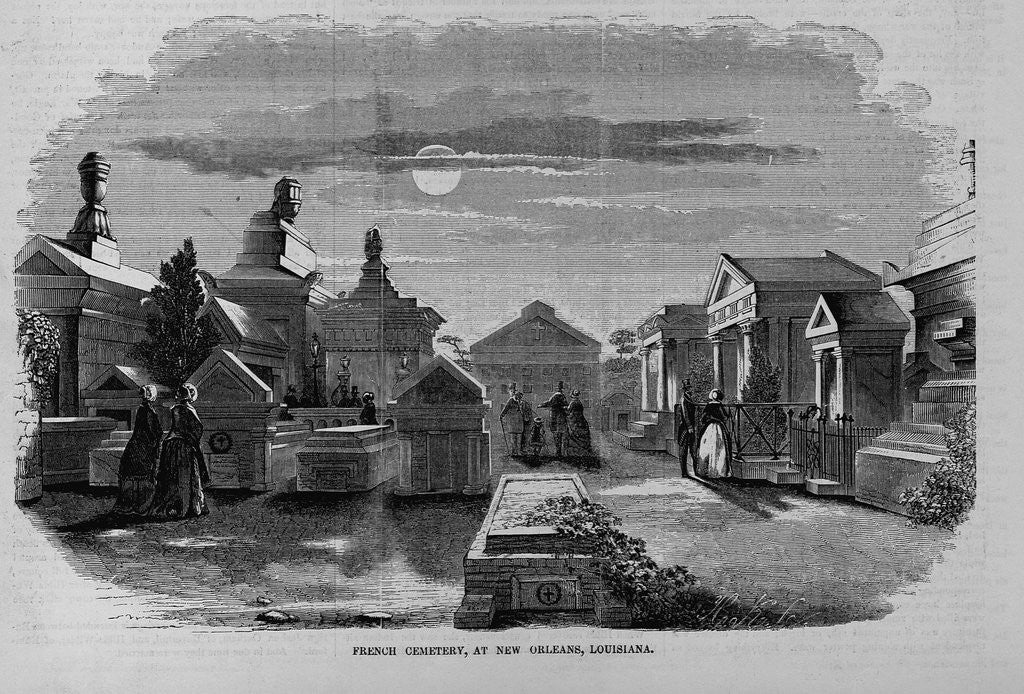 Detail of French Cemetery at New Orleans, Louisiana by Anonymous