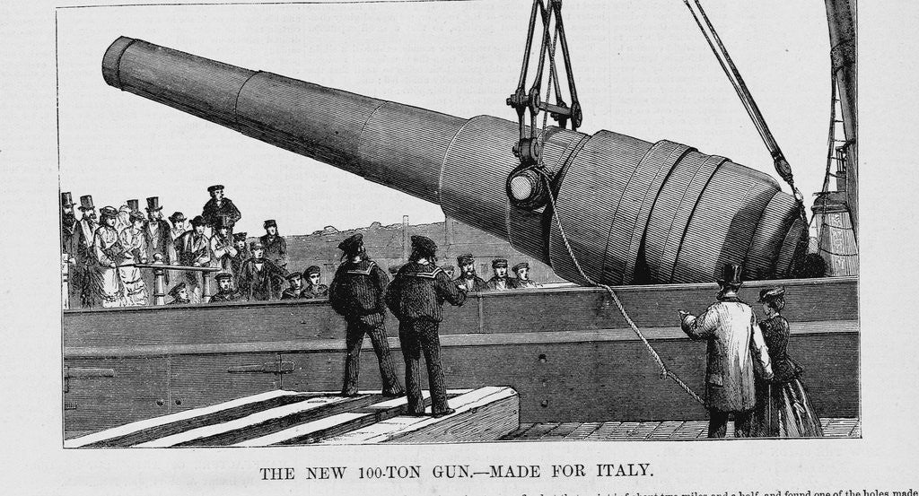 Detail of 100 Ton Gun by Anonymous