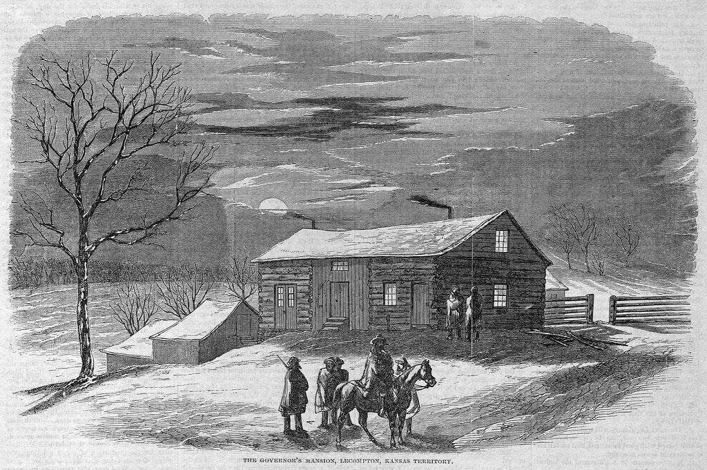 Detail of The Governor's Mansion, Lecompton, Kansas Territory by Anonymous