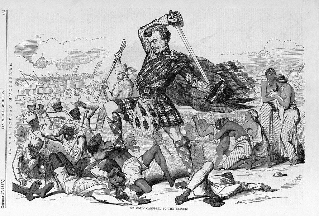 Detail of Sir Colin Campbell to the Rescue! by Anonymous