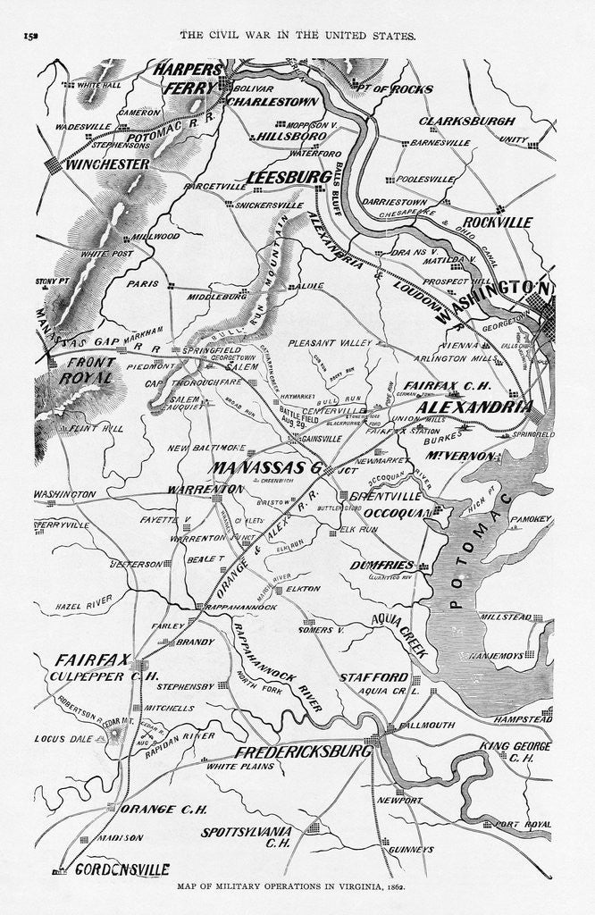 Detail of Map of Virginia by Anonymous