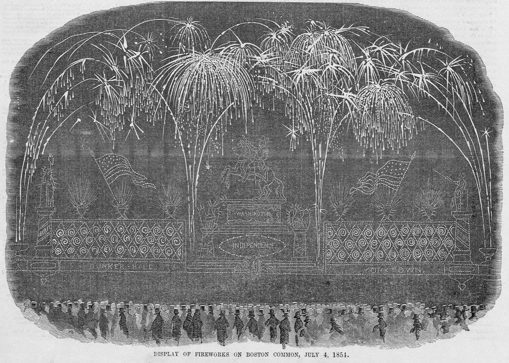 Detail of Independence Day Fireworks by Anonymous