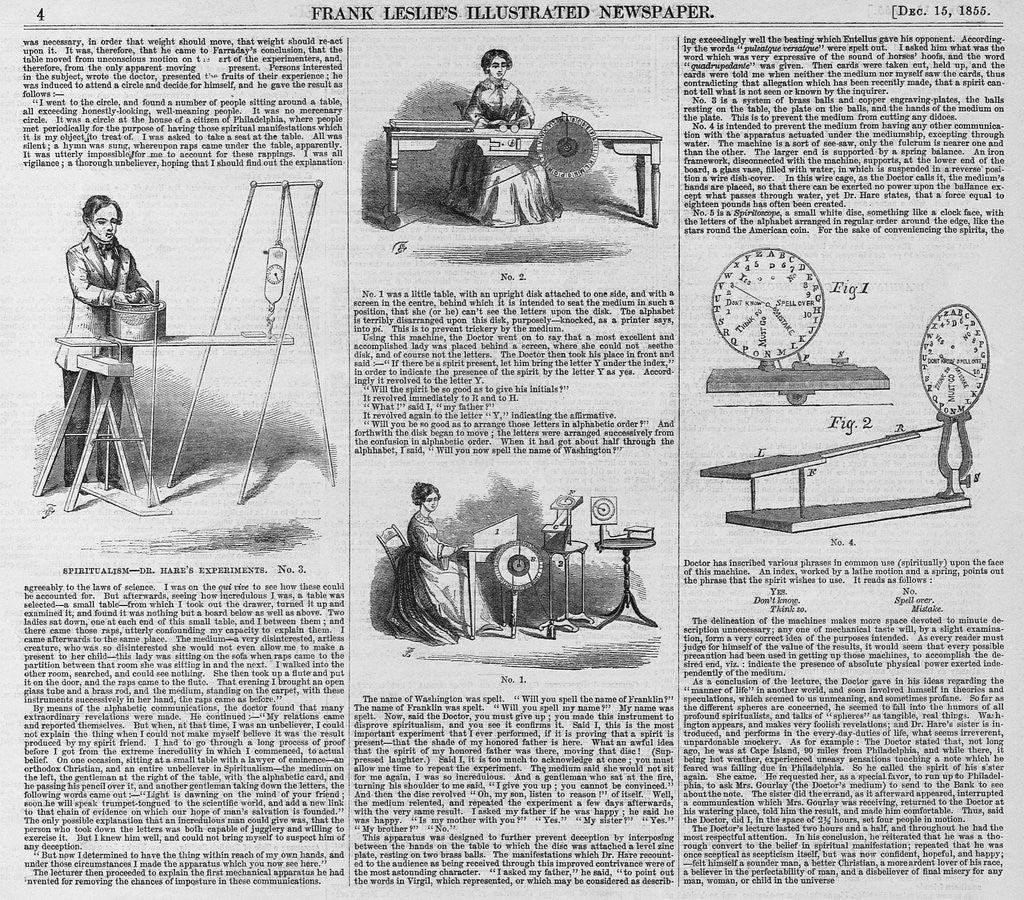 Detail of Spiritualism- Dr. Hare's Experiments by Anonymous