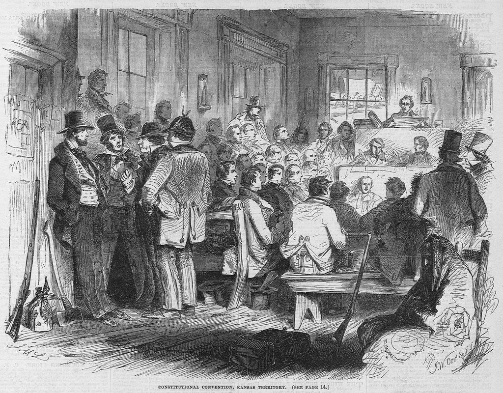 Detail of Constitutional Convention, Kansas Territory by Anonymous