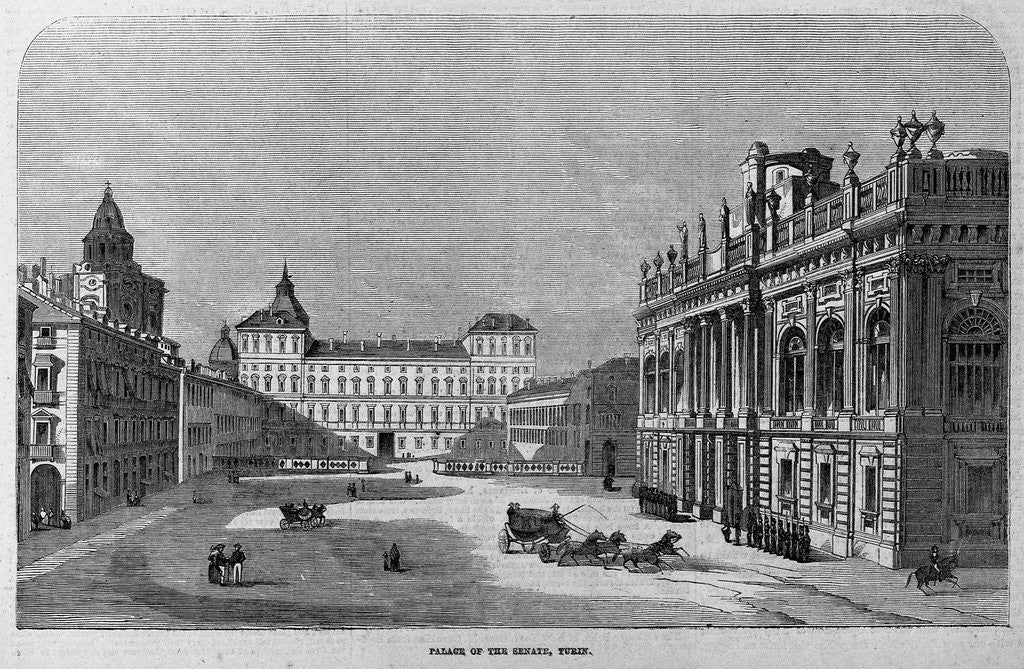 Detail of Palace of the Senate, Turin by Anonymous