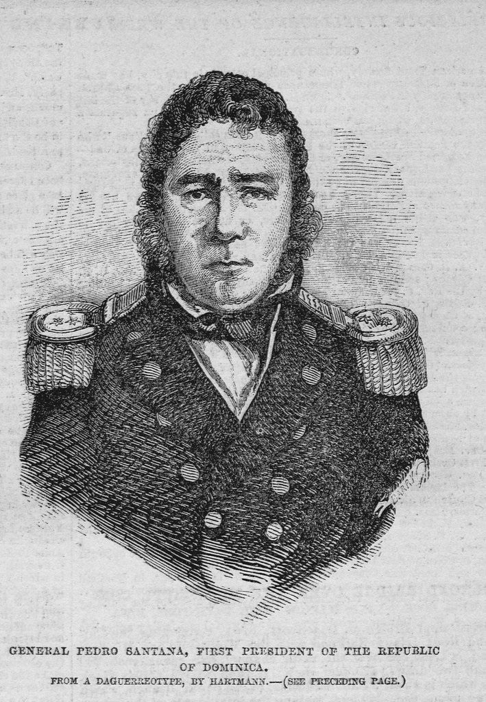 Detail of General Pedro Santana, First President of the Republic of Dominica by Anonymous