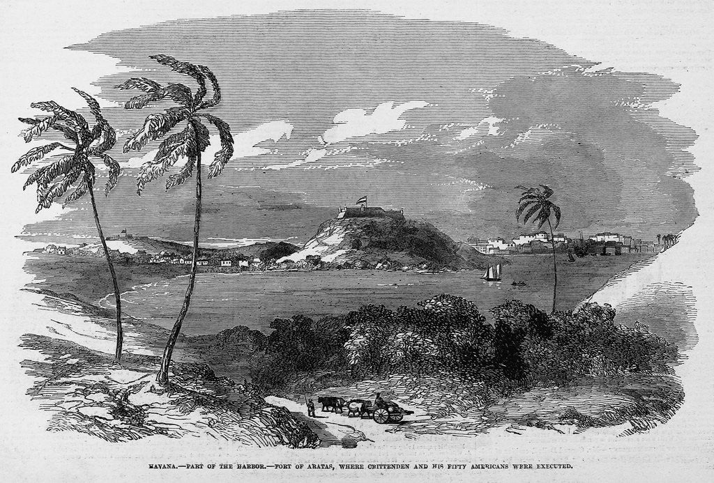 Detail of Havana- Part of the Harbor.- Fort of Aratas, Where Crittenden and His Fifty Americans were Executed by Anonymous