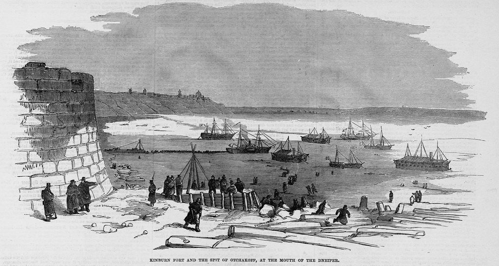Detail of Kinburn Fort and the Spit of Otchakoff, at the Mouth of the Dneiper by Anonymous