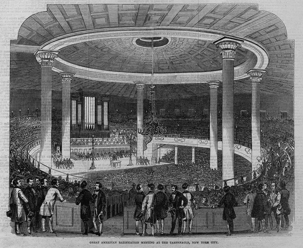 Detail of Great American Ratification Meeting at the Tabernacle, New York City by Anonymous