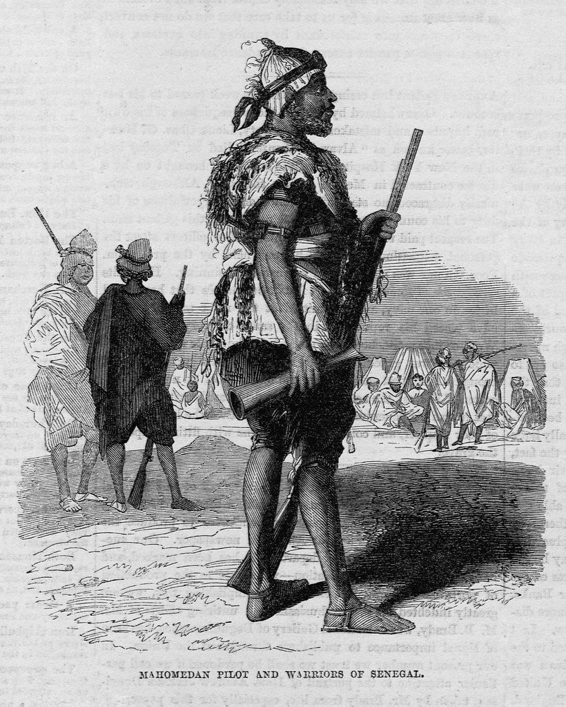 Detail of Mahomedan Pilot and Warriors of Senegal by Anonymous