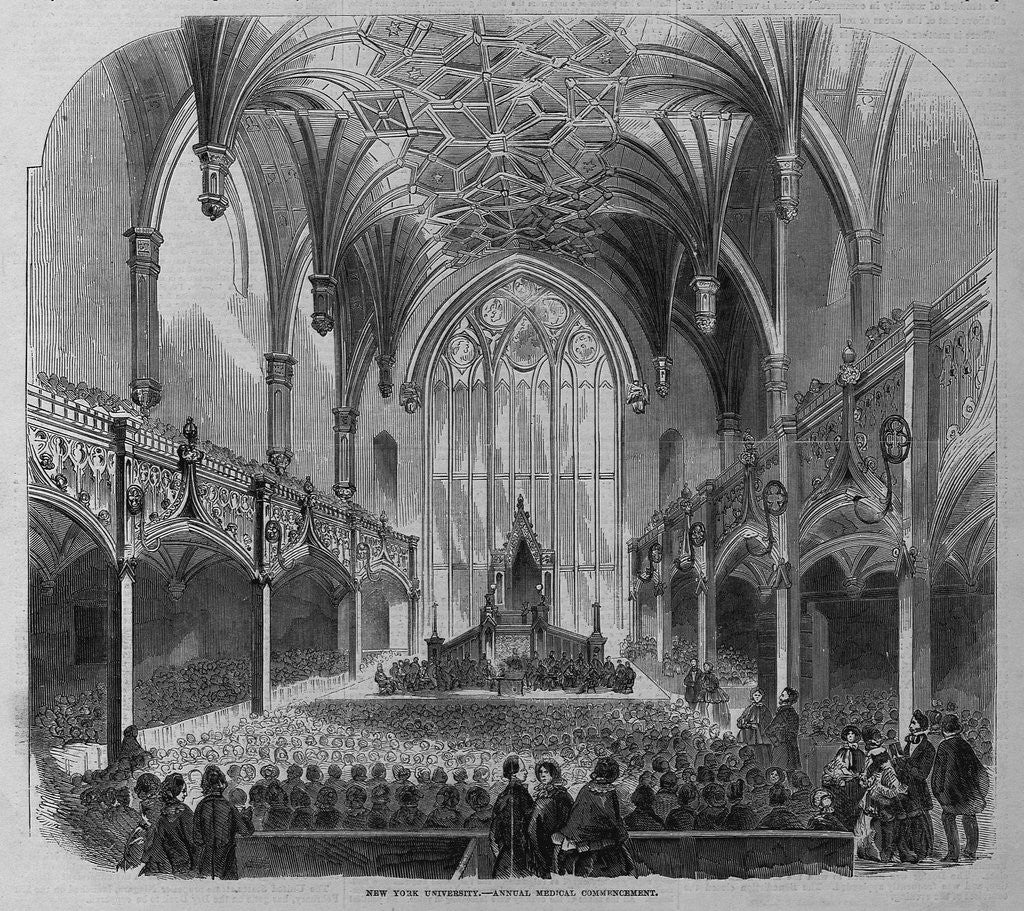 Detail of New York University. Annual Medical Commencement by Anonymous