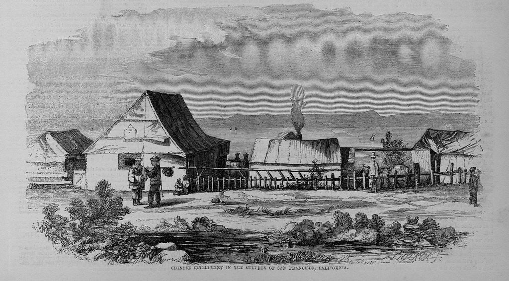 Detail of Chinese Settlement in the Suburbs of San Francisco, California by Anonymous