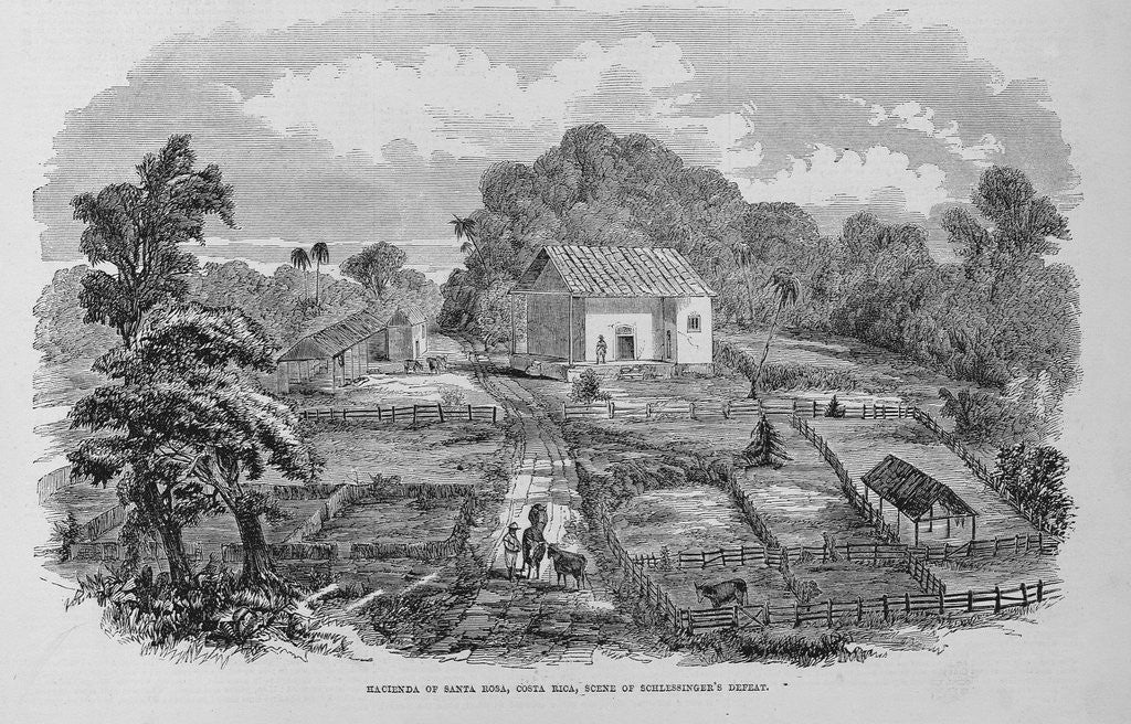 Detail of Hacienda of Santa Rosa, Costa Rica, Scene of Schlessinger's Defeat by Anonymous