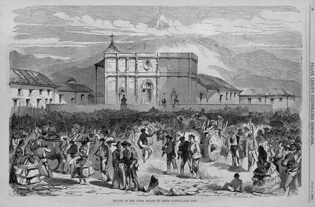 Detail of Return of the Costa Ricans to Their Capital - San Jose by Anonymous