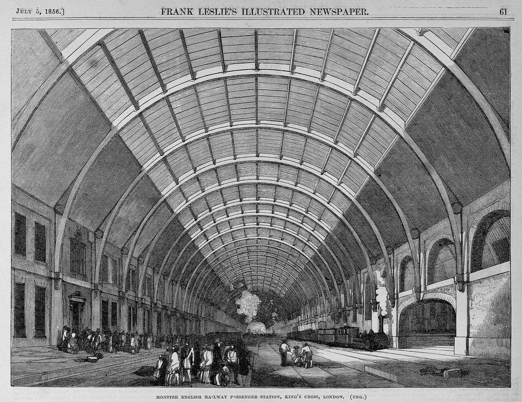 Detail of Monster English Railway Passenger Station, King's Cross, London by Anonymous