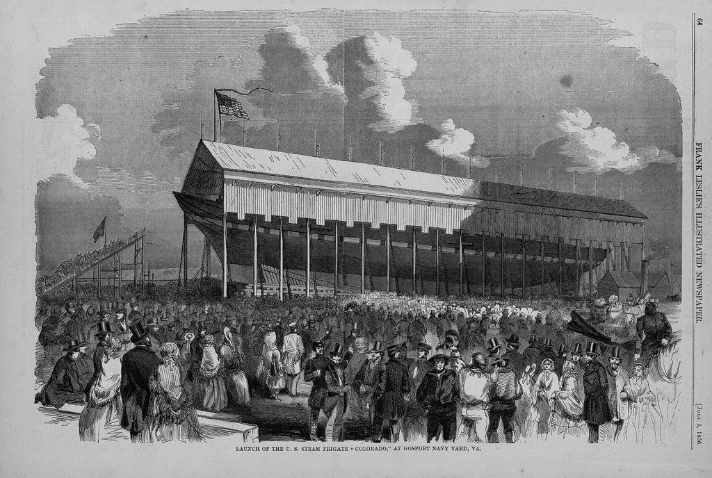 Detail of Launch of the U. S. Steam Frigate 
