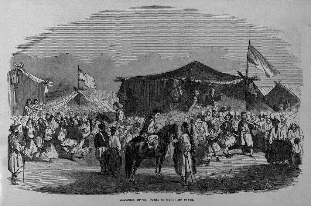 Detail of A Circassian Outpost - Signal of the Approach of the Enemy by Anonymous