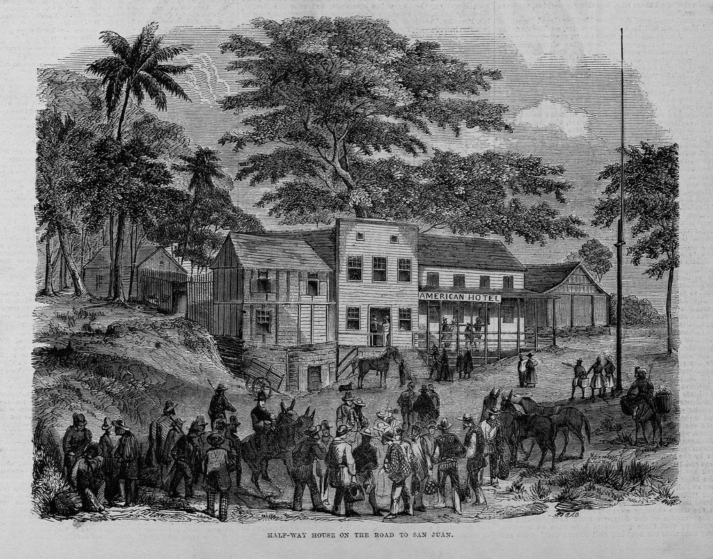 Detail of Half-Way House on the Road To San Juan by Anonymous