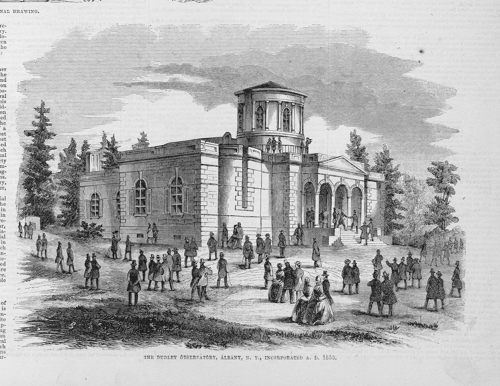 Detail of The Dudley Observatory, Albany, N. Y. Incorporated A. D. 1853 by Anonymous