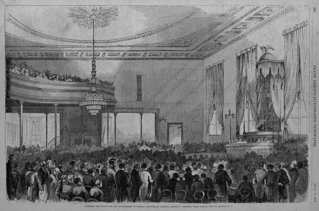 Detail of American Association for the Advancement of Science, Assembly Chamber, State Capitol, City of Albany by Anonymous