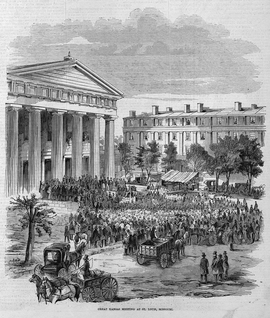 Detail of Great Kansas Meeting at St. Louis, Missouri by Anonymous