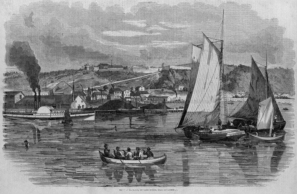 Detail of To View Mackinac, on Lake Huron, State of Michigan by Anonymous