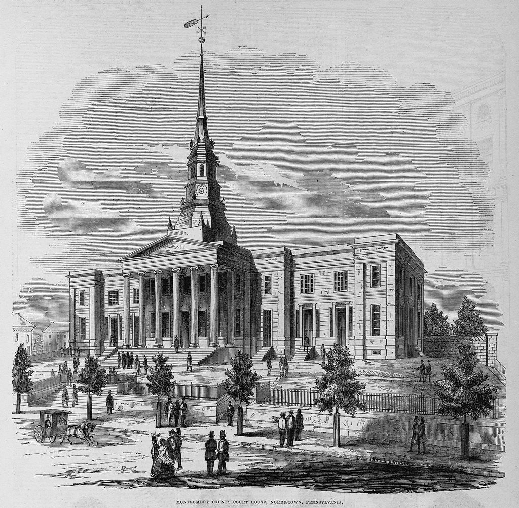 Detail of Montgomery County Court House, Norristown, Pennsylvania by Anonymous