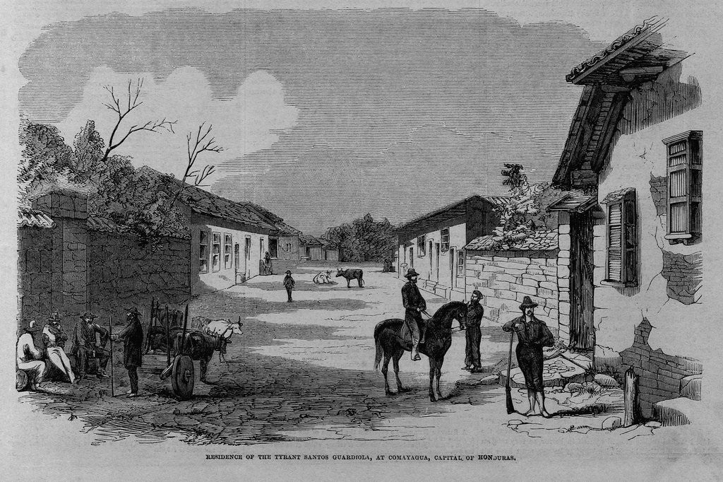 Detail of Residence of the Tyrant Santos Guardiola, at Comayagua, Capital of Honduras by Anonymous