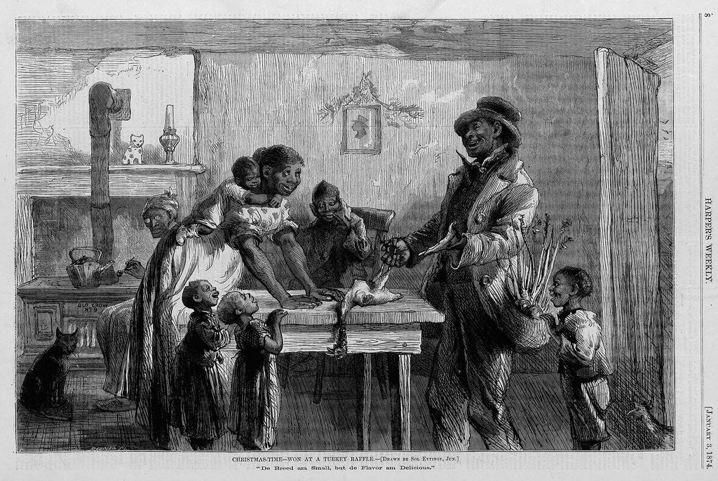 Detail of Christmas-Time-Won at a Turkey Raffle by Anonymous