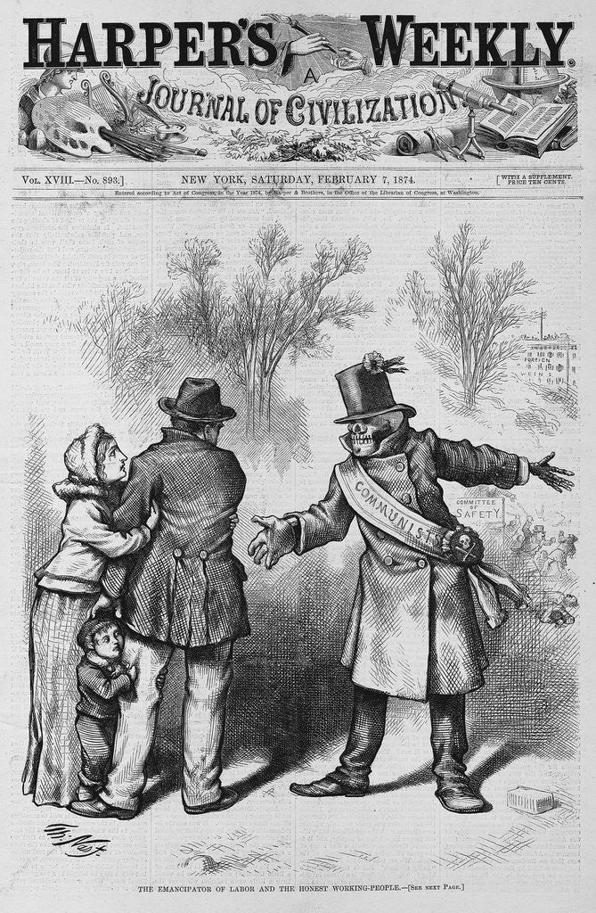 Detail of The Emancipator of Labor and the Honest Working-People by Anonymous