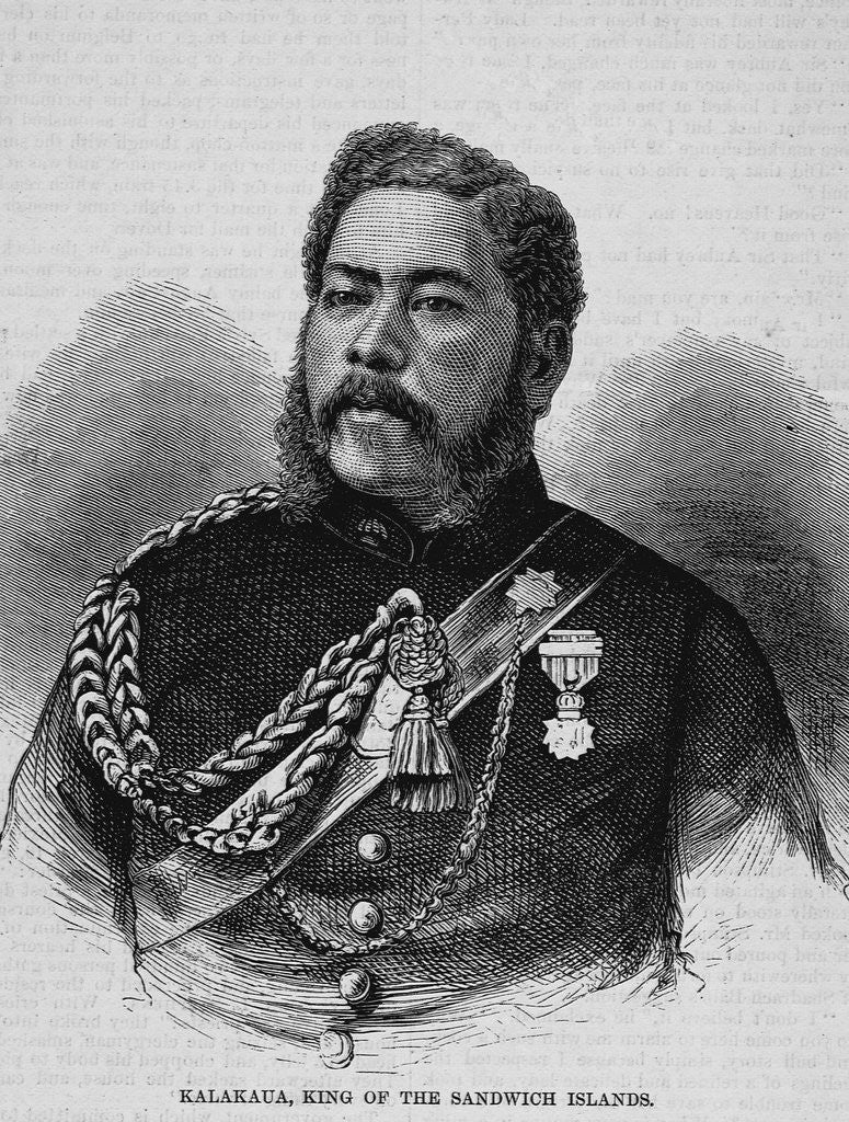 Detail of Kalakaua, King of the Sandwich Islands by Anonymous