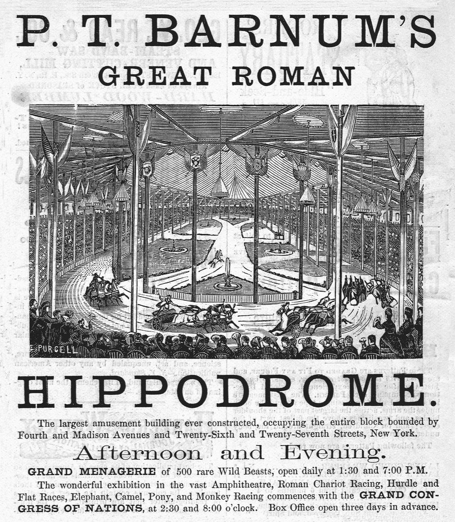 Detail of P.T. Barnum's Great Roman Hippodrome by Anonymous