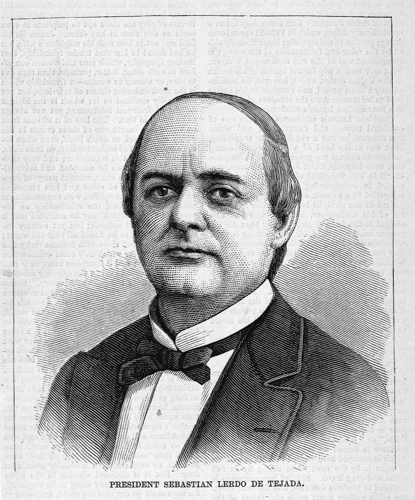 Detail of President Sebastian Lerdo De Tejada by Anonymous