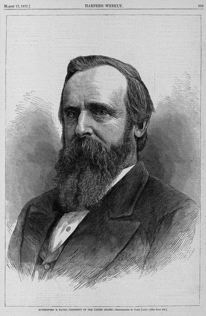 Detail of Rutherford B. Hayes - President of the United States by James Landy