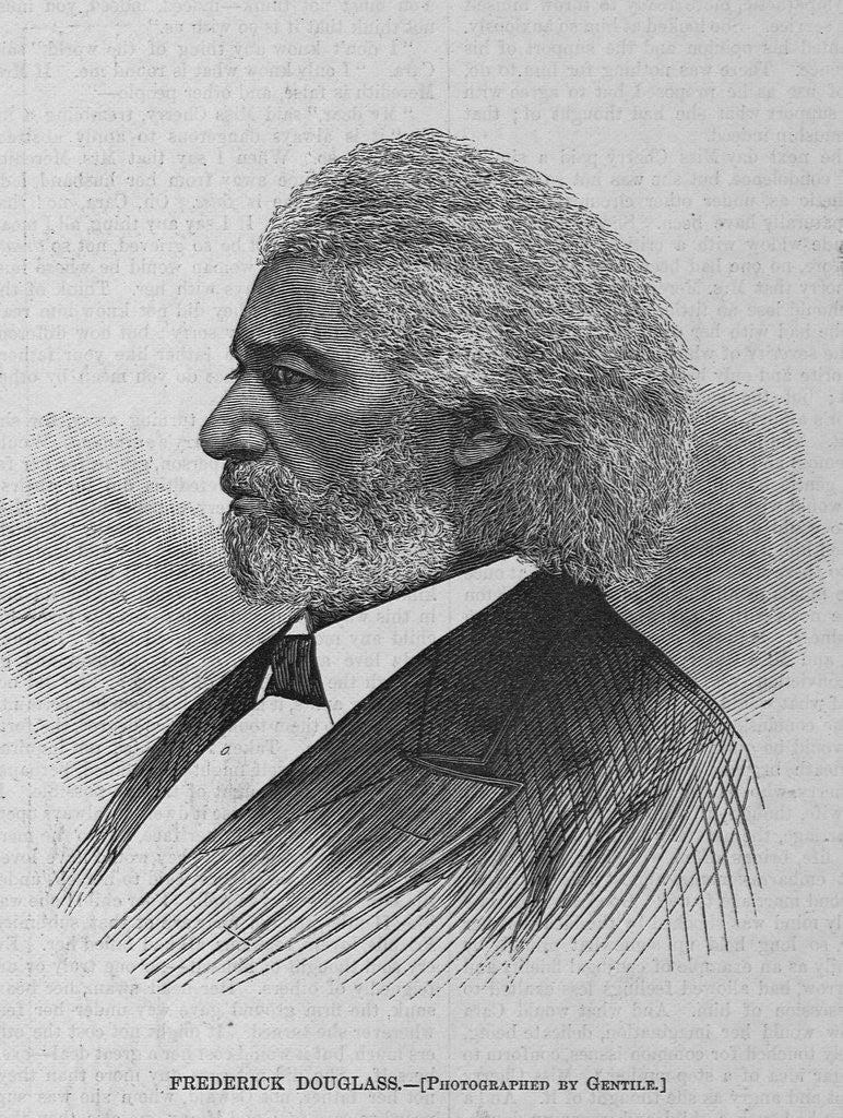 Detail of Frederick Douglass. Photographed by Gentile