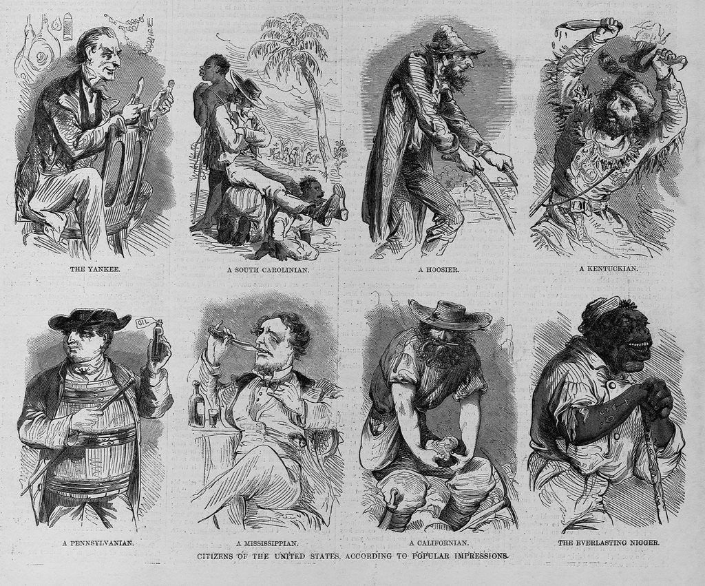 Detail of Citizens of the United States, according to popular impressions by Anonymous