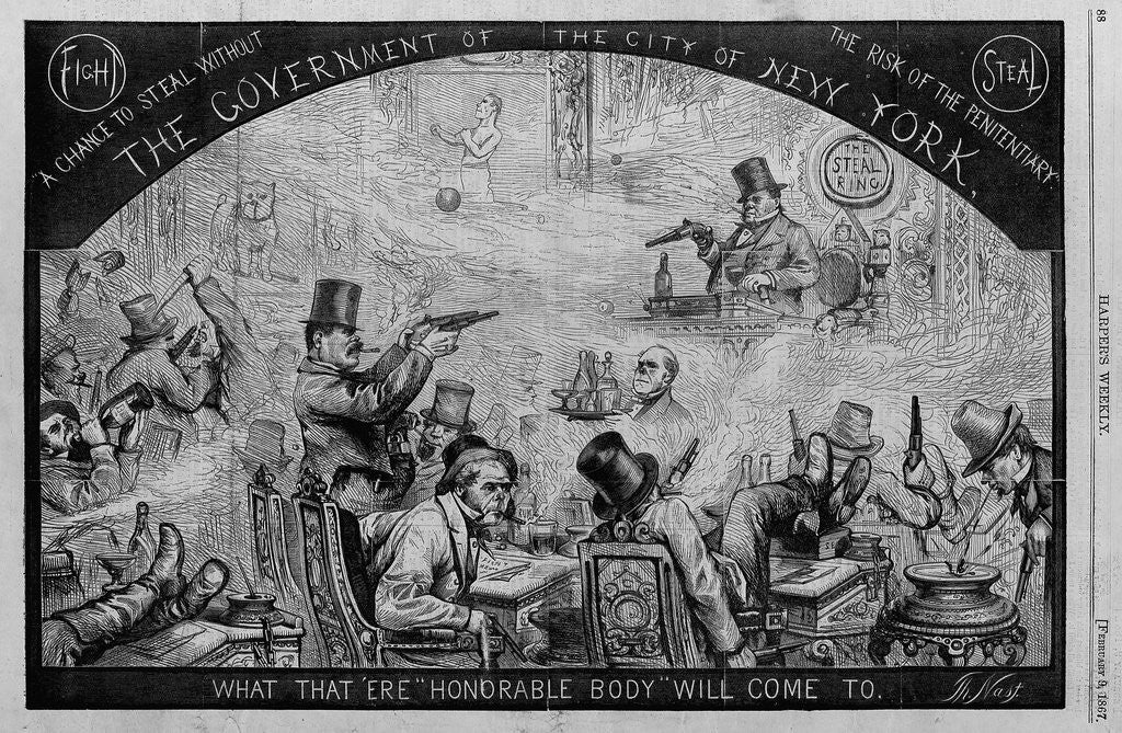 Detail of The government of the city of New York by Anonymous