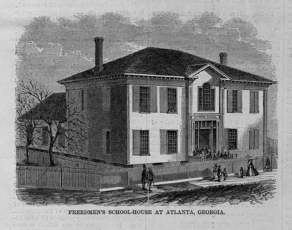 Detail of Freedmen's school-house at Atlanta, Georgia by Anonymous