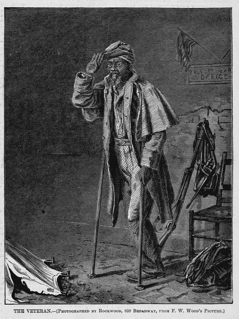 Detail of The veteran. Photographed by Rockwood, 839 Broadway, from F. W. Wood's picture by Anonymous