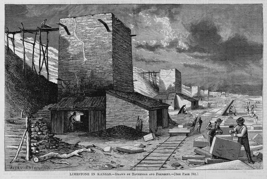 Detail of Limestone in Kansas by Anonymous