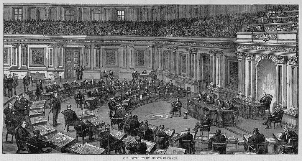 Detail of The United States Senate in Session by Anonymous
