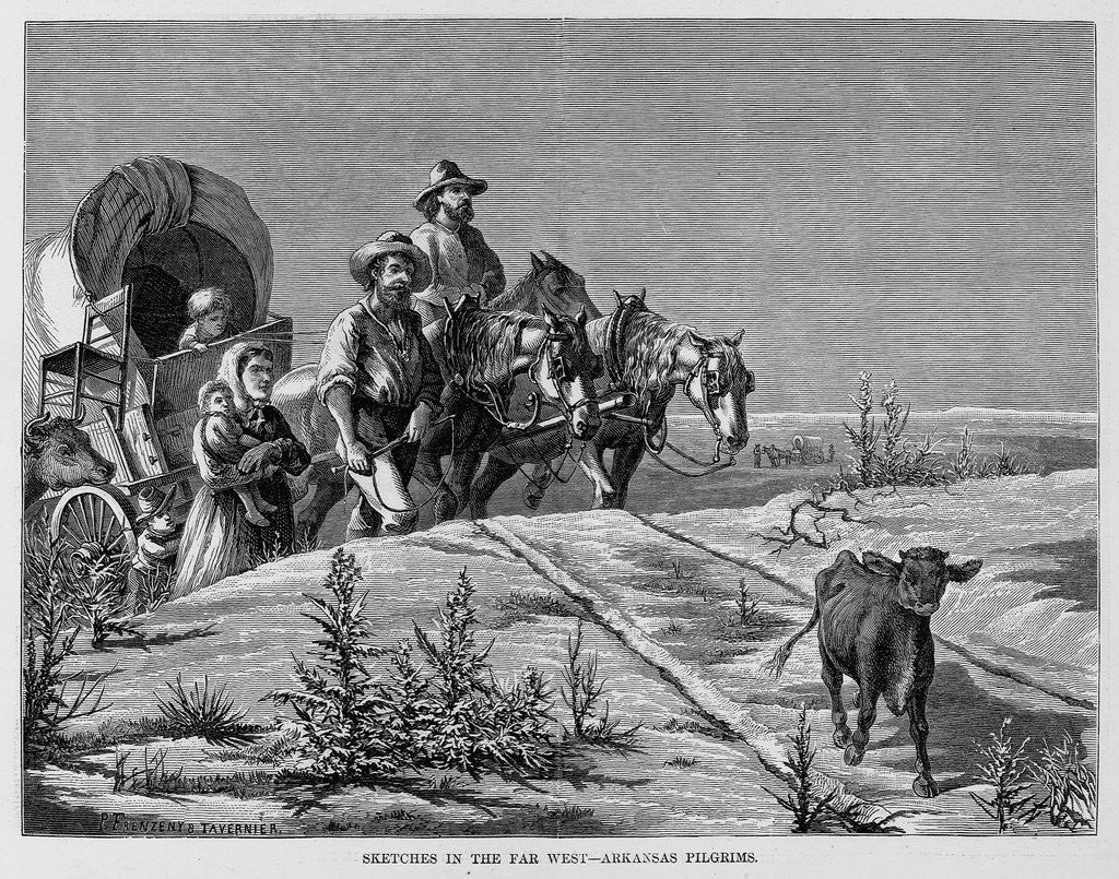 Detail of Sketches in the Far West-arkansas Pilgrims by Anonymous