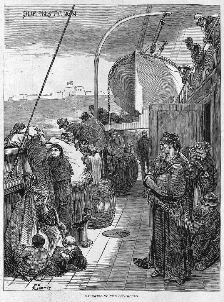 Detail of Farewell to the Old World by Anonymous