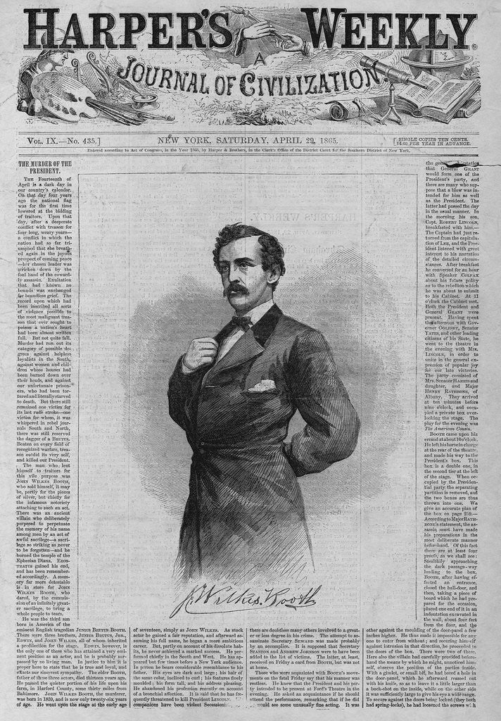 Detail of John Wilkes Booth by Anonymous