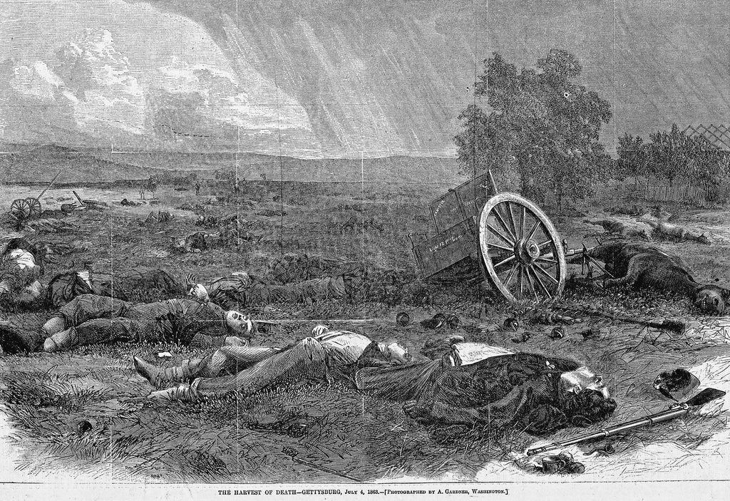 Detail of The Harvest of Death-Gettysburg, July 4, 1863 by Anonymous